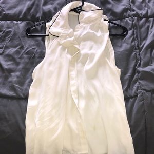 A white cream tank top